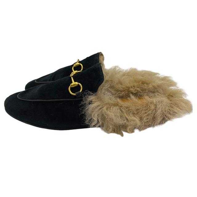 【正規品】GUCCI プリンスタウン　ホースビット　ベロア　ファー スリッポン 中古・古着通販】GUCCI (グッチ) プリンスタウン スネーク