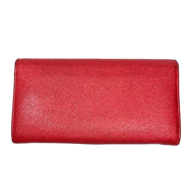 美品 BVLGARI ブルガリレザー 二つ折り 長財布 ブラック レッド BVLGARI ブルガリ 財布 二つ折り長財布 札入れ ロゴクリップ