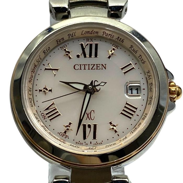 稼働品 シチズン EC1166-58A クロスシー ティタニアライン ハッピーフライト エコ ドライブ 腕時計 ソーラー電波 アナログ CITIZEN | CITIZEN