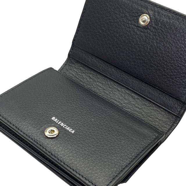 BALENCIAGA ブラックレザー 名刺入れ BALENCIAGA バレンシアガ 505238 カードケース パスケース 名刺