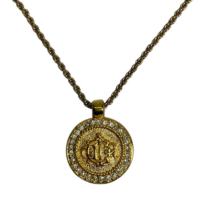 Christian Dior ディオール エンブレム ネックレス ペンダント