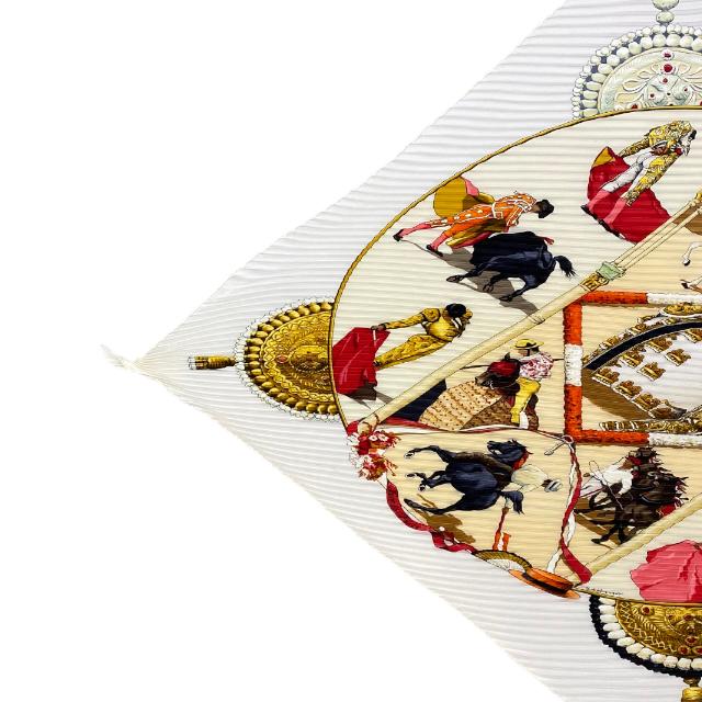 HERMES エルメス スカーフ プリーツカレ プリーツ カレ PLAZA DE