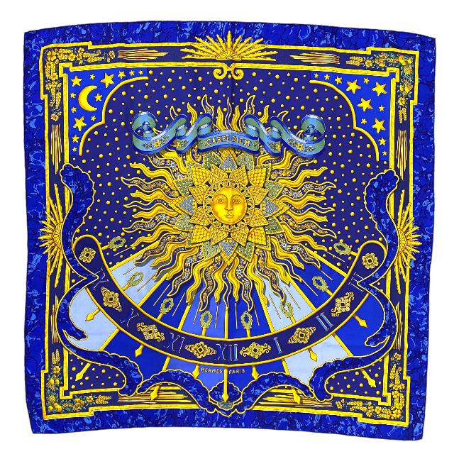 HERMES（エルメス） スカーフ 大判 アクセサリー カレ90 CARPE DIEM