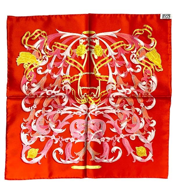 【美品】エルメス HERMES ミニカレ　プチカレ　スカーフ HERMES 【美品】HERMES エルメス プチカレ ミニスカーフ