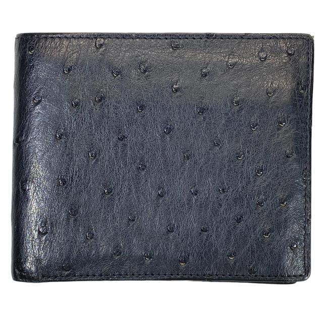 Dunhill ダンヒル オーストリッチ 二つ折り 財布 お札入れ カード