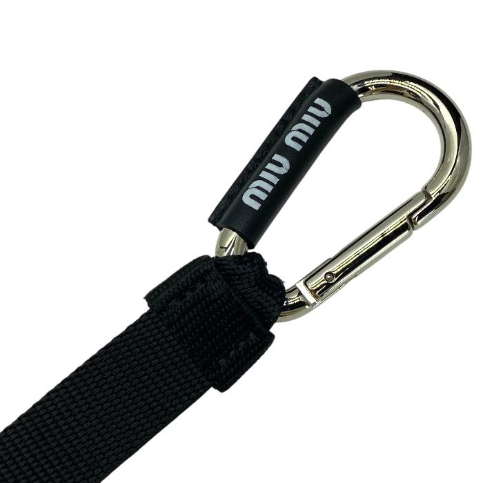 miu miu（ミュウミュウ） 美品 ロゴ ストラップ バッグチャーム