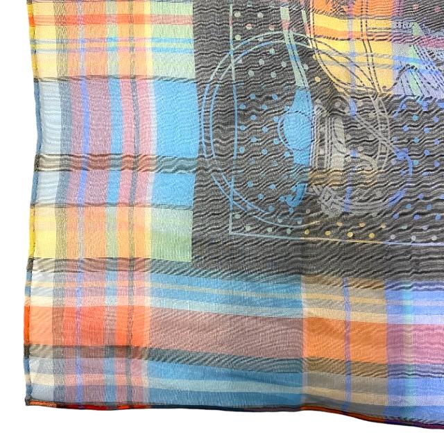 HERMES エルメス カレ45 プチカレ Madras Ex-Libris bandana マドラス  