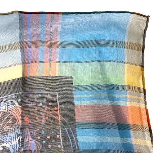 HERMES エルメス カレ45 プチカレ Madras Ex-Libris bandana マドラス  