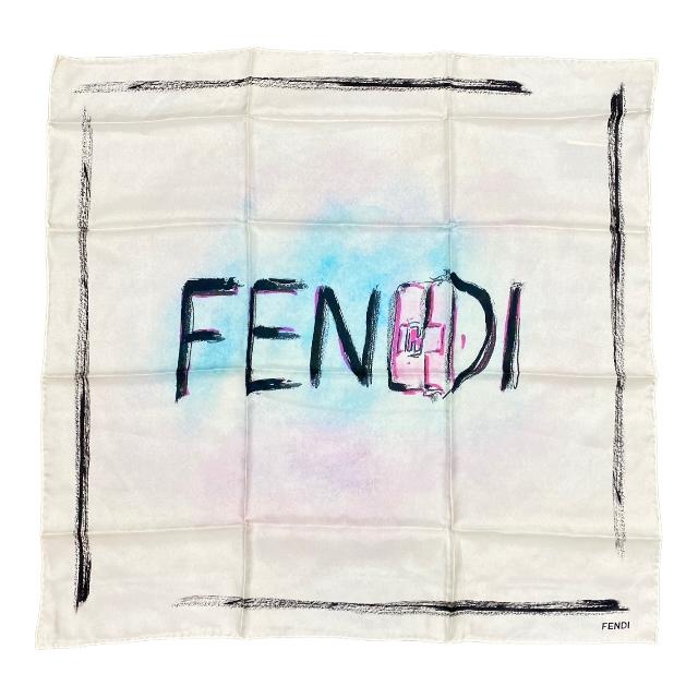 未使用】FENDI フェンディ スカーフ フーラード バゲットマニア FXT071