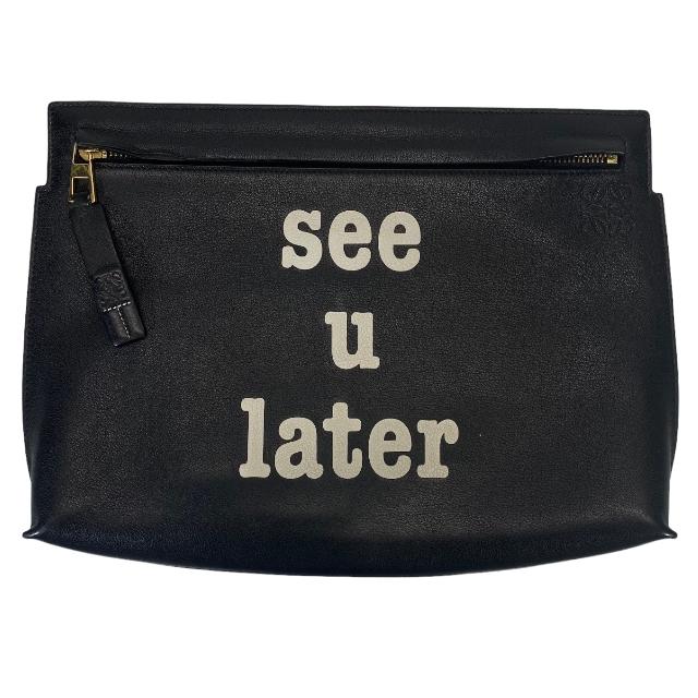 LOEWE ロエベ See u Later クラッチバッグ セカンドバッグ アナグラム