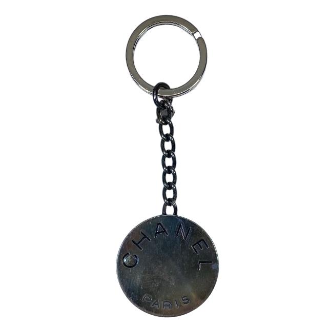 CHANEL シャネル T14910 キーリング キーホルダー シルバー レディース