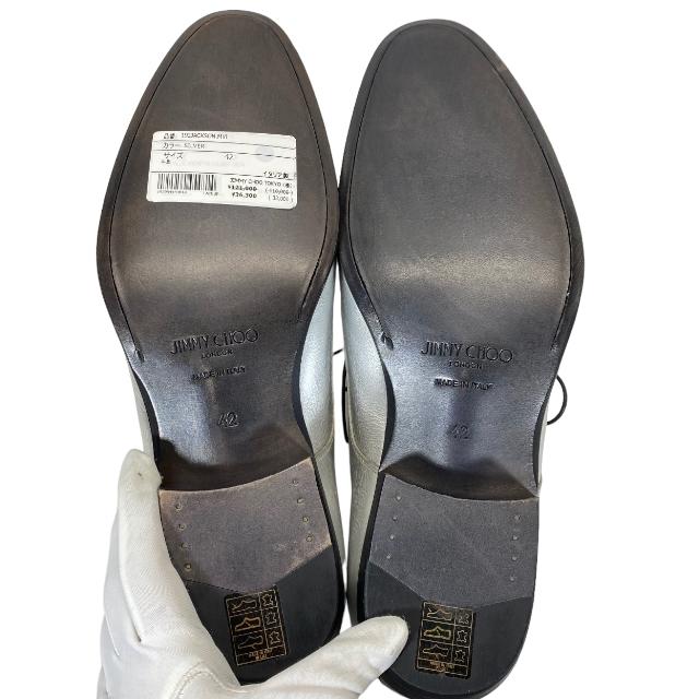 JIMMY CHOO ジミーチュウ JACKSON ジャクソン メタリック シルバー