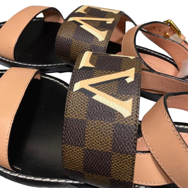 美品】LOUIS VUITTON ルイ ヴィトン フラットシューズ サンダル 