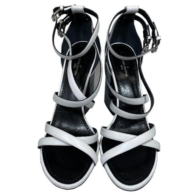 正規品モノグラム柄オープントゥサンダル38 モード エ ジャコモ ディッシィ MODE ET JACOMO D'ICI オープン