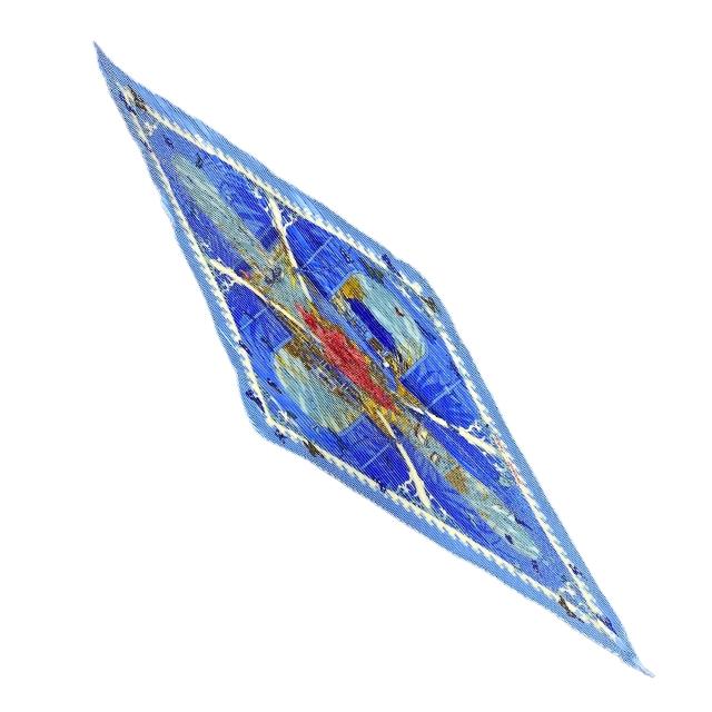 HERMES エルメス スカーフ VARANGUES ベランダ ハイビスカス 