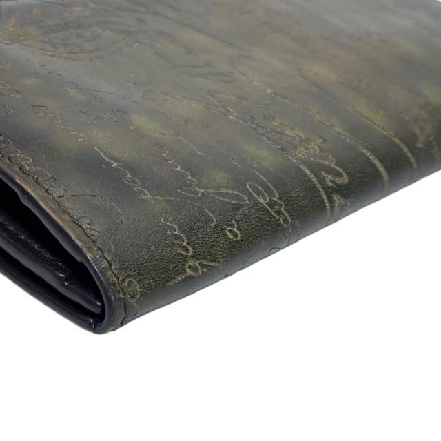 Berluti ベルルッティ サンタル スクリットレザー ロングウォレット 二