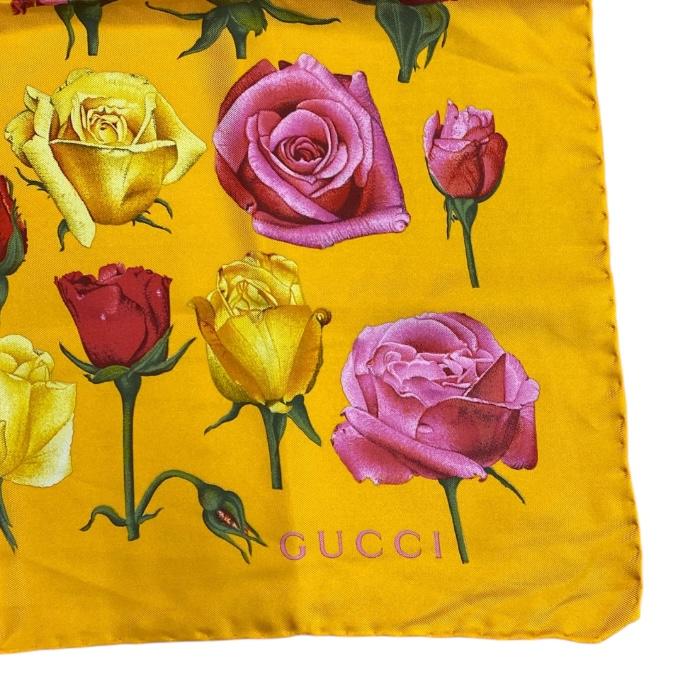 GUCCI（グッチ） スカーフ ストール ショール アクセサリー 総柄 バラ