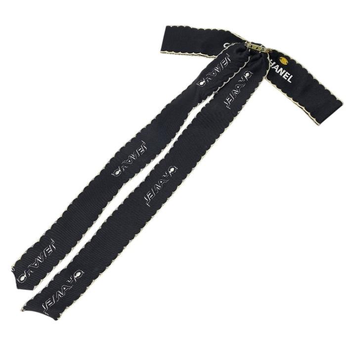 CHANEL（シャネル） ロゴ リボン ブローチ ピンブローチ サテン