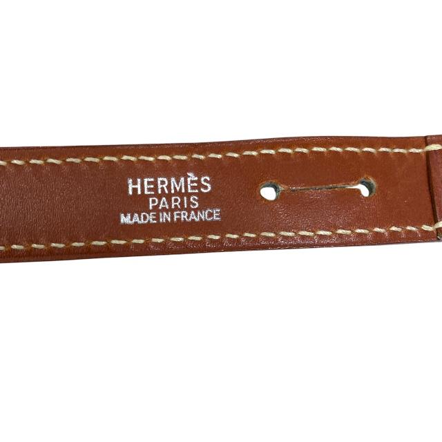 HERMES エルメス ケリー ペット ドッグリード 散歩 レザー ブラウン 
