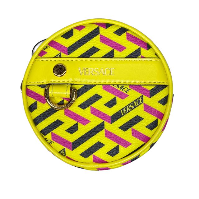 VERSACE ヴェルサーチ　グレカ　サークルポーチ VERSACE 【未使用】VERSACE ヴェルサーチ ポーチ 小物入れ ラ
