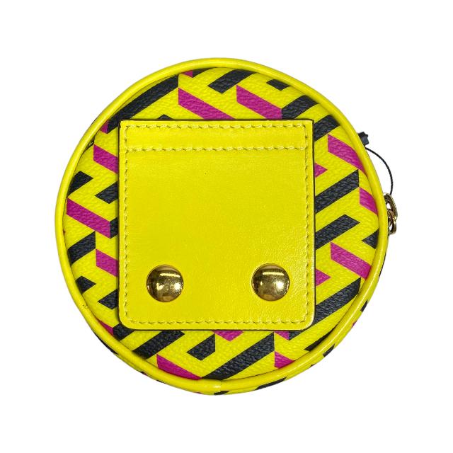 VERSACE ヴェルサーチ　グレカ　サークルポーチ VERSACE 【未使用】VERSACE ヴェルサーチ ポーチ 小物入れ ラ
