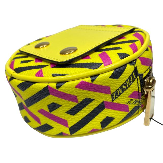 VERSACE ヴェルサーチ　グレカ　サークルポーチ hugall_rc-itgartpj61it-8g30