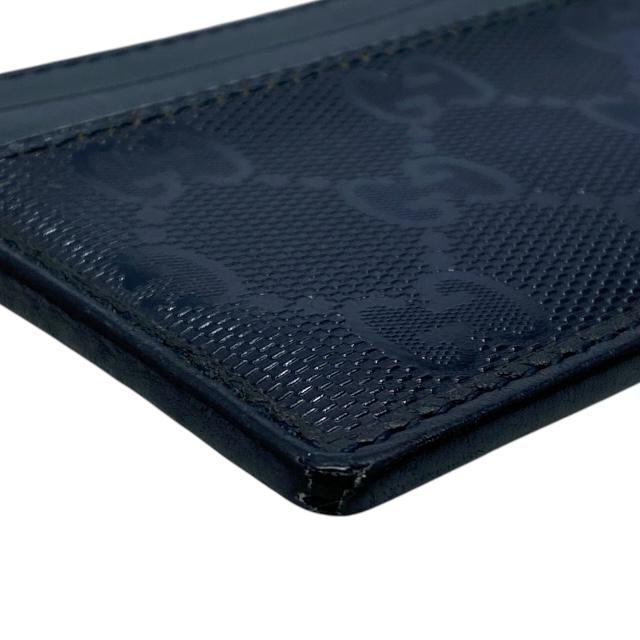 GUCCI ブラックレザー 二つ折り財布 グッチ 革財布 ICカードケース付き GUCCI（グッチ） グッチインプリメ 224125 パスケース カードケース