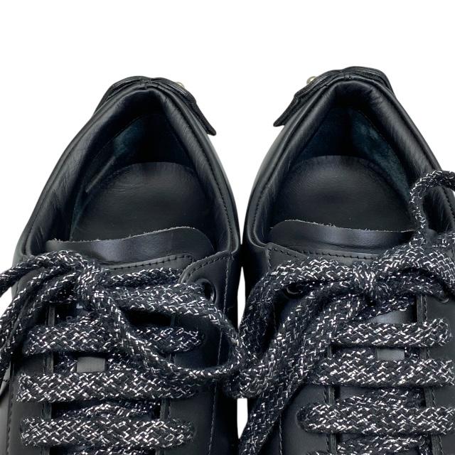 【SAINT LAURENT PARIS 】リップパッチ スニーカー 黒 サンローランパリ コートクラシック リップパッチレザー
