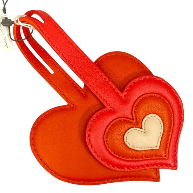 デルヴォー DELVAUX ハンドバッグ Dチャーム レッド