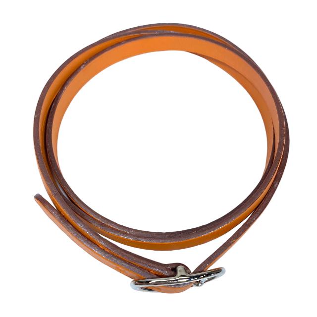 Hermes レザー ブレスレット アピ 4連 エルメス バングル HERMES