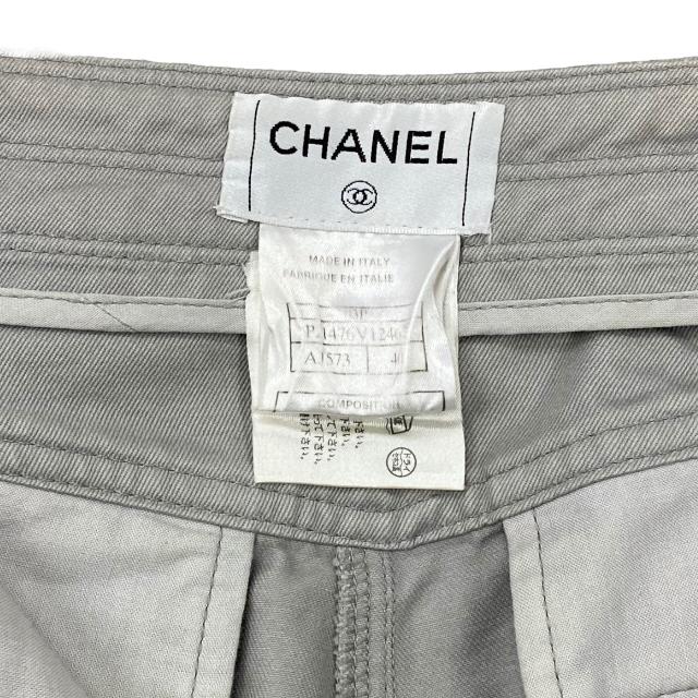 CHANEL シャネル ボトムス 長ズボン ワイドパンツ デニム ハイウエスト