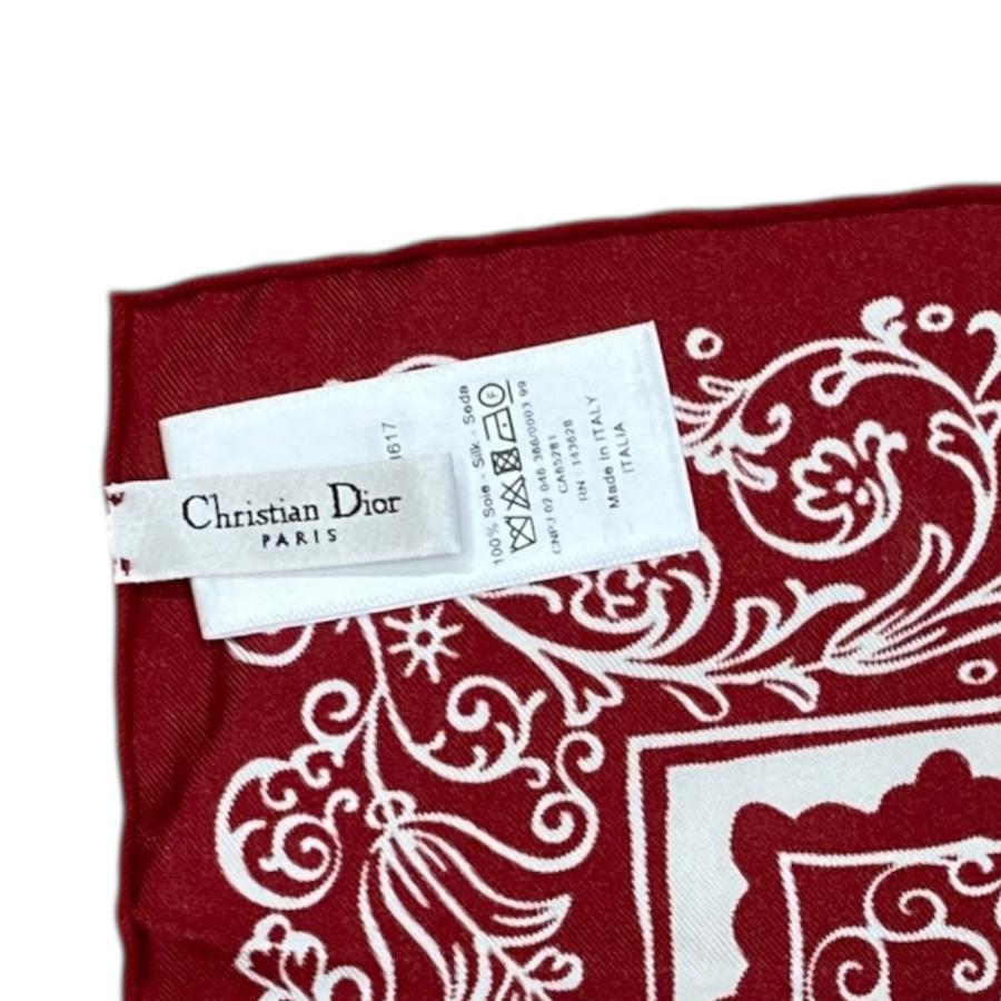 【美品】Christian Dior シルクスカーフ タッセル Christian Dior（クリスチャン・ディオール） 美品 クリスチャン