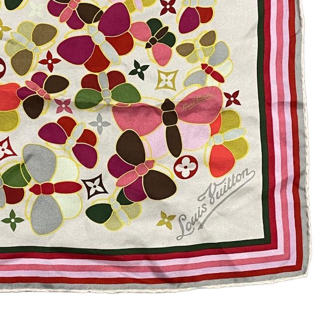 LOUIS VUITTON ルイヴィトン スカーフ ストール シルク ロゴ