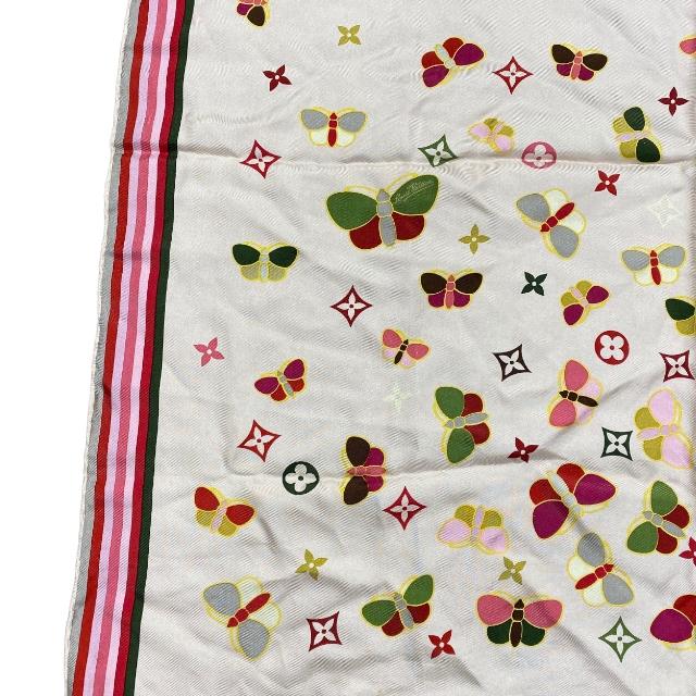 LOUIS VUITTON ルイヴィトン スカーフ ストール シルク ロゴ