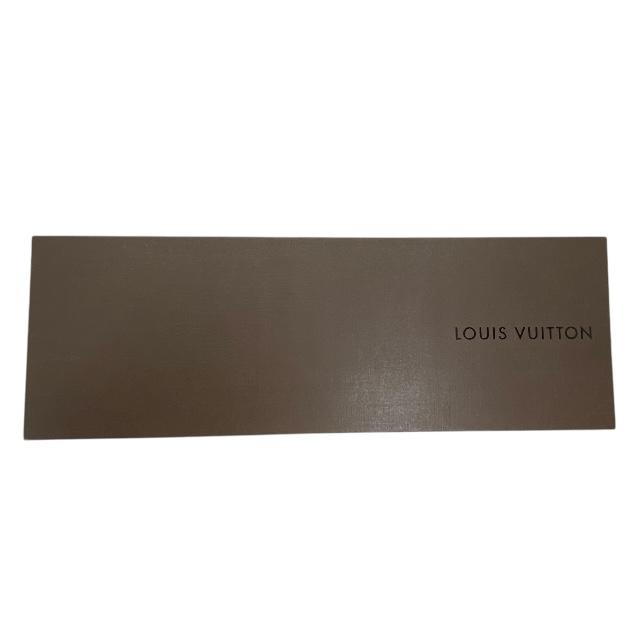 極美品 LOUIS VUITTON ネクタイ クラヴァット モノグラム 光沢 中古 ルイヴィトン ネクタイ クラヴァット LV ブルー系 シルク100