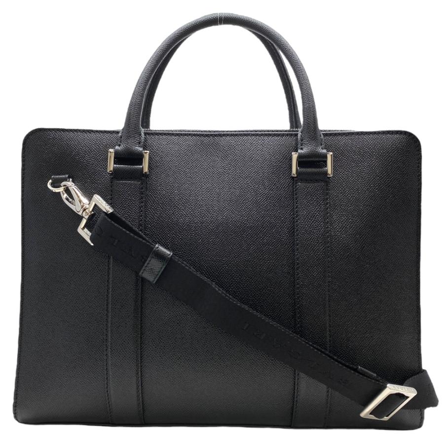 BVLGARI ブルガリ ビジネスバッグ ハンドバッグ 2way レザー 黒 BVLGARI（ブルガリ） ビジネスバッグ ブリーフケース 書類カバン