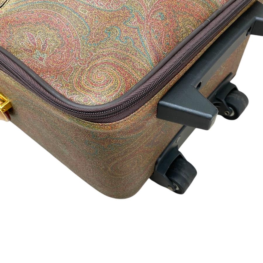 ETRO ブラウンレザーキャリーケース ETRO（エトロ） キャリーケース キャリーバッグ スーツケース