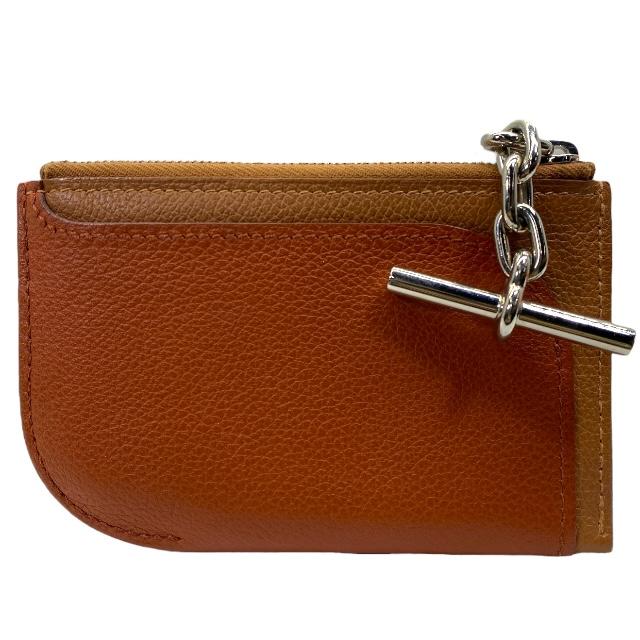 美品 HERMES エルメス モザイク 刺繍入り ポケt ブラウン系 エルメス HERMES ミニケリー2 W刻 (2024年製) ゴールド ゴールド金具