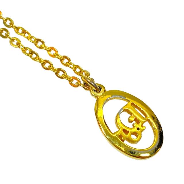 Christian Dior ディオール ネックレス ロゴ ゴールド アクセサリー