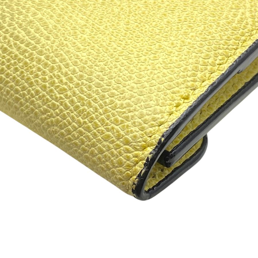 中古★Valextra イエロー 三つ折り財布 Valextra（ヴァレクストラ） イジィデ 財布 三つ折り財布 折り財布