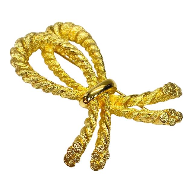 Christian Dior ディオール ブローチ ヴィンテージ ロープ