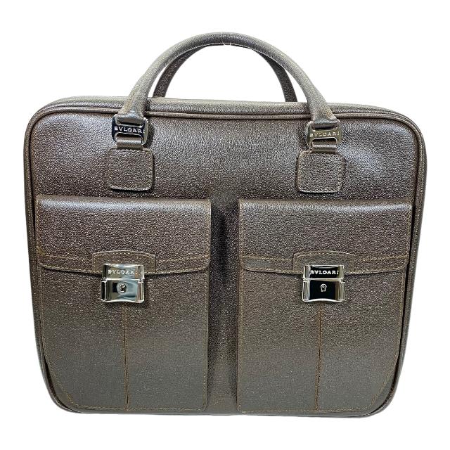 BVLGARI ブルガリ 23246 Clint 24 hours bag 2WAY ビジネスバッグ トラベルバッグ ボストン バッグ レザー