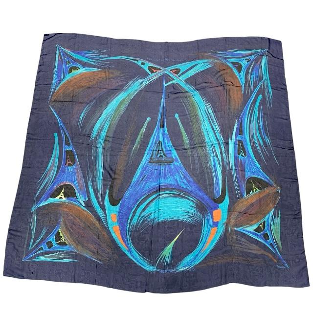 HERMES エルメス スカーフ カレ140 La Tour Eiffel S`envole  