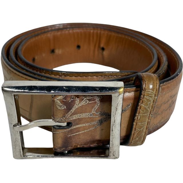 Berluti ベルルッティ クラシック カリグラフィー ベルト レザー ベージュ メンズ [サイズ 90/36］ :1224-a785k:SENSE  Yahoo!ショッピング店 - 通販 - Yahoo!ショッピング