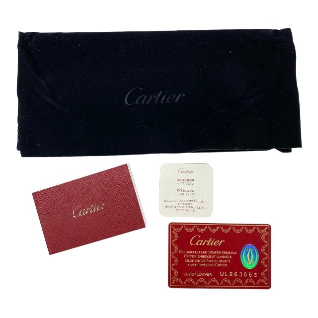 Cartier カルティエ ハッピーバースデー 二つ折り 長財布 財布 エナメル レザー ピンク系