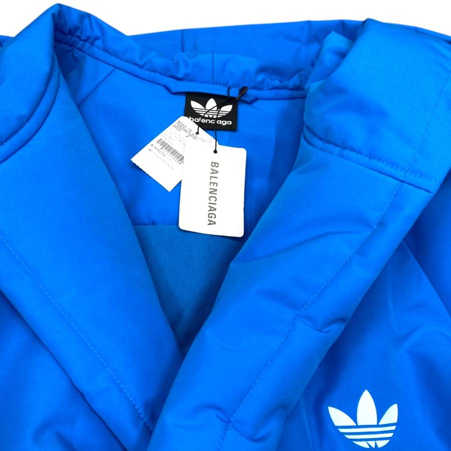 未使用展示品 バレンシアガ×アディダス ベルト付き バスローブ コート アウター ブルー 23SS JP57 2022 2584 BALENCIAGA×adidas[サイズ2]の画像