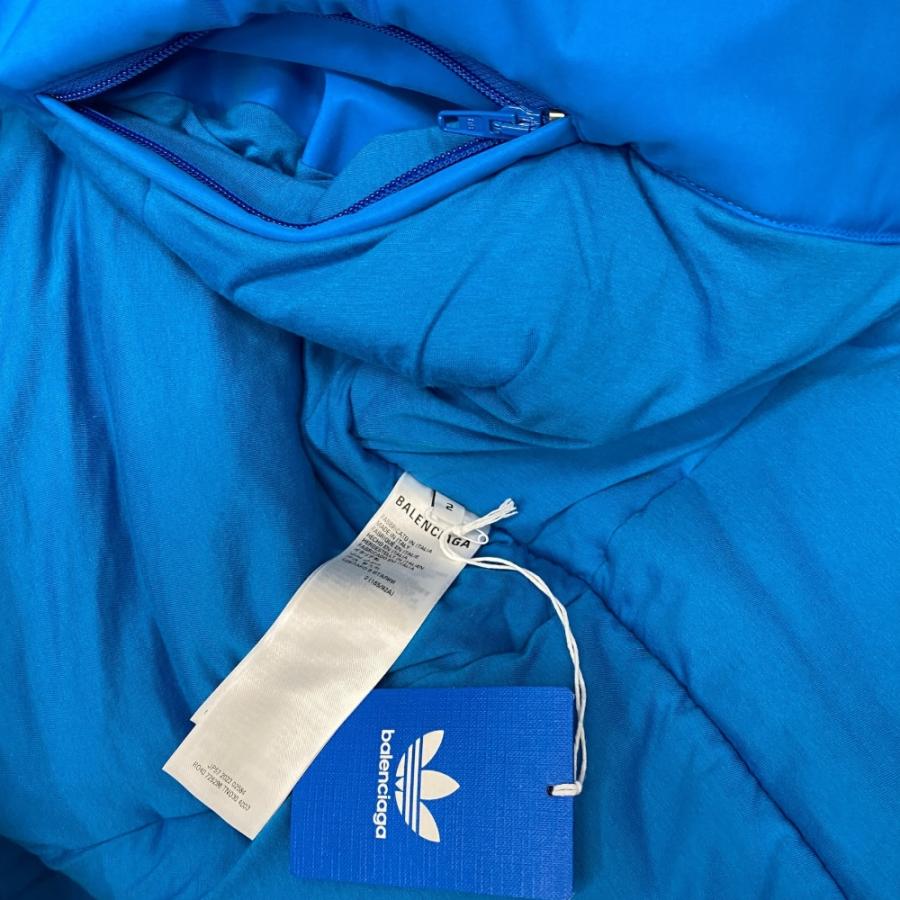 未使用展示品 バレンシアガ×アディダス ベルト付き バスローブ コート アウター ブルー 23SS JP57 2022 2584 BALENCIAGA×adidas[サイズ2]の画像