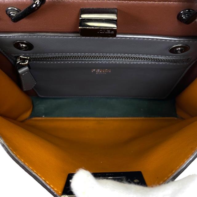 フェンディ アイシーユーミニ ショルダーバッグ 7VA530 ブラウン レディース FENDI  中古 FENDI - フェンディ アイシーユーミニ ショルダーバッグ 7VA530