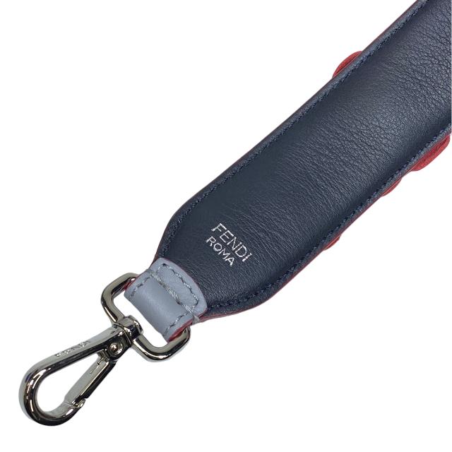 中古AB/使用感小】FENDI フェンディ ストラップユー デニムフラワー 