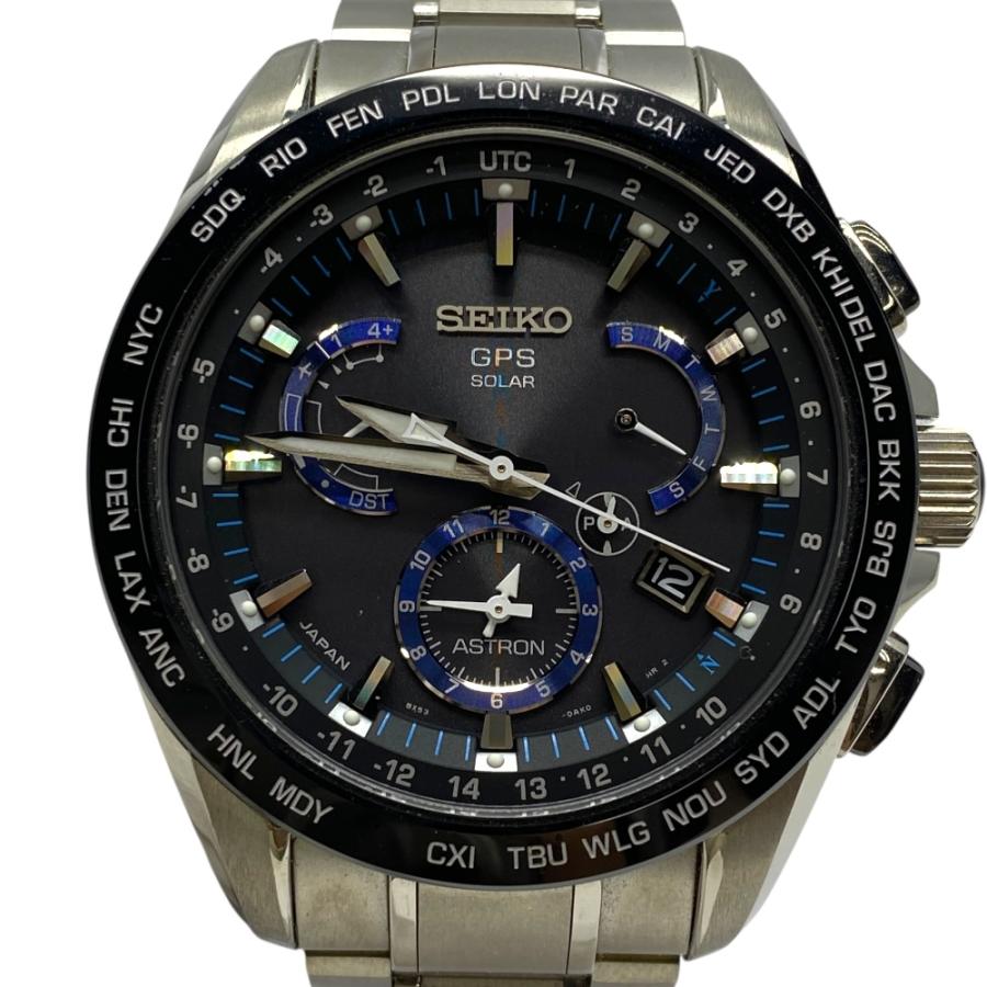 セイコー アストロン GPSソーラーウォッチ デュアルタイム 腕時計 スマートセンサークオーツ シルバー 8X53-0AS0-2 SEIKO | SEIKO